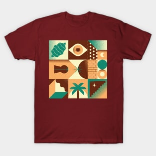 Abstract and Summery Pattern T-Shirt